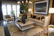 Living room with contemporary furniture and decor. Living room with contemporary furniture and decor.
