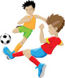 kids playing football
