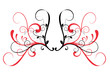 flower arabesque - vector shape