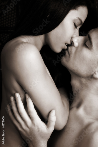 Photo: Intimate lovers embrace Intimate lovers embrace