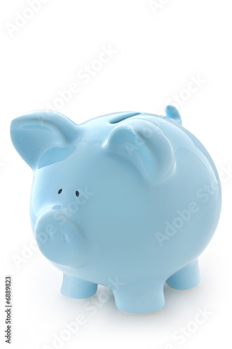 Photo: Blue Piggy Bank Blue Piggy Bank