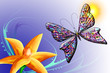 butterfly and flower