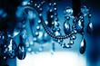 Chrystal chandelier close-up, Shallow DOF. Abstract background.