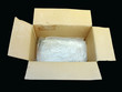 empty box on black