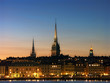Night view of Stockholms old city
