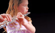 Girl Playing Flute Girl Playing Flute