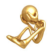 Golden Man Crying