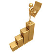 Accountant On Bar Graph
