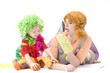Photo: Big and little clown are playing IV Big and little clown are playing IV
