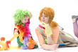 Photo: Big and little clown are playing VI Big and little clown are playing VI