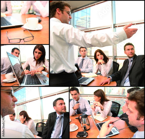 Photo: business group brainstorming business group brainstorming