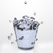 splash in water