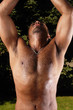 Abstract Bodybuilder Portrait