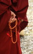Monk's hand with bead Monk's hand with bead