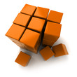 Cube rubic orange Cube rubic orange