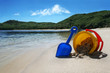 summer vacation - bucket and spade (landscape)