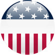 United States Round Button