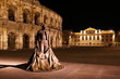 arènes et tribunal de nîmes by night