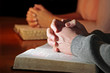 Praying Hands Bibles Couple