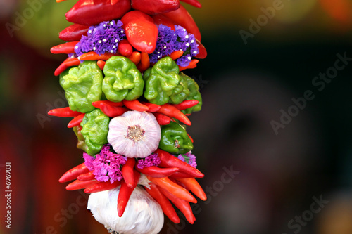 Photo: hanging peppers hanging peppers