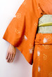 Kimono Detail Against White