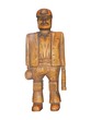 A Wooden Sculpture of a Traditional Coal Miner.