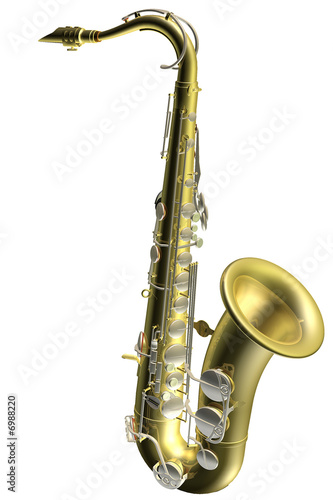 Illustration: saxophone 3d illustration saxophone 3d illustration