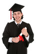 Male student graduating