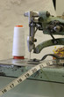 sewing machine with a wedding dress background