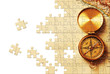 Puzzle with missing pieces