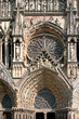 portail et rosace de Reims