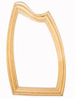 Funny frame. Empty distorted frame on white background. Funny frame. Empty distorted frame on white background.