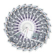 Croatian bank note in circle Croatian bank note in circle
