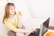 woman with laptop