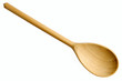 New wooden spoon isolated on a white background. New wooden spoon isolated on a white background.