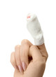 Bandaged finger Bandaged finger