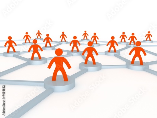Illustration: human network human network