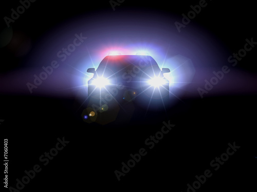 Illustration: Police car Police car
