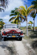 Images : Old car on a tropical beach