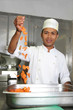 chef dropping carrot