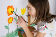 Girl painting