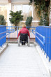 Using wheelchair ramp