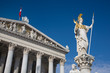 A fényképek részletei Österreich, Wien, Parlament, Pallas Athene-