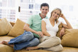 Couple relaxing at home