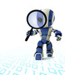 Robot Inspector Detective with Magnifying Glass