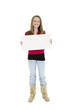Child holding sign