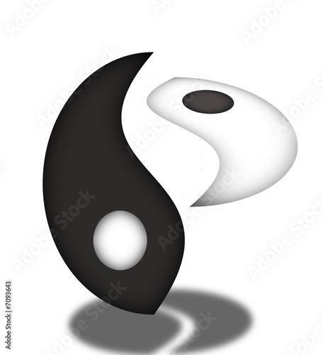 Photo: yin yang en decalage yin yang en decalage