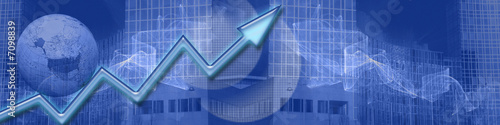 Illustration: Banner: Increasing ww business success. Banner: Increasing ww business success.