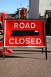 road closed sign