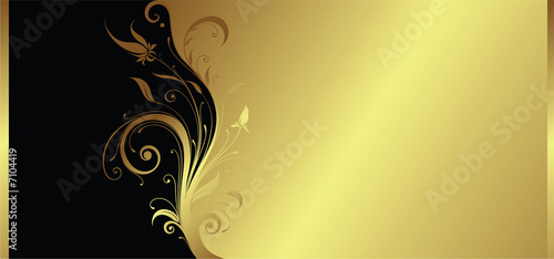 Illustration: golden floral golden floral